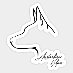 Proud Australian Kelpie profile dog lover gift Sticker